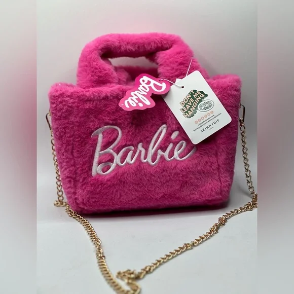 SKINNY DIP Bags Skinnydip X Barbie Pink Logo Grab Bag Fluff